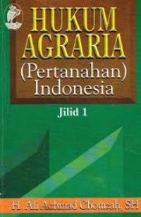 Image of Hukum agraria:pertanahan Indonesia