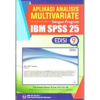 Image of Aplikasi Analisis Multivariate dengan program SPSS