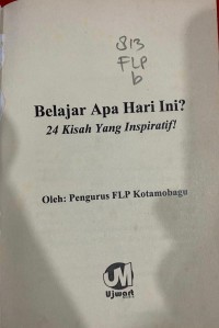 Image of Belajar Apa Hari Ini?