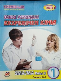 Image of Buku Petunjuk Eksperimen Kimia SMA/MA Kelas X S1&2