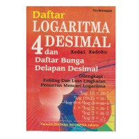Image of Daftar Logaritma 4 Desimal dan Daftar Bunga Delapan Desimal