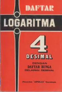 Image of Daftar Logaritma 4 Empat Desimal