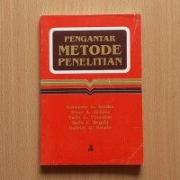 Image of Pengantar Metode Penelitian