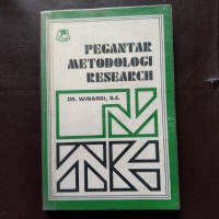 Image of Pengantar Metodologi Research
