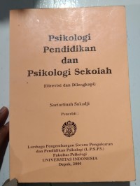 Image of Psikologi Pendidikan dan Psikologi Sekolah