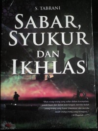 Image of Sabar syukur & ikhlas
